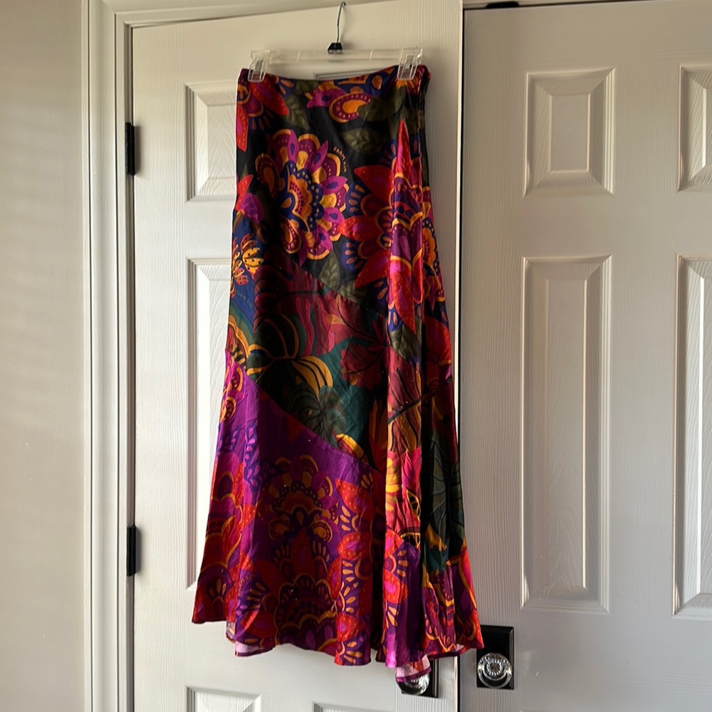 Farm rio silk skirt